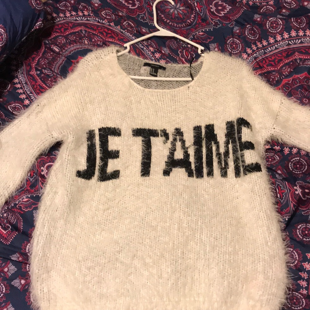 oversized fluffy sweater